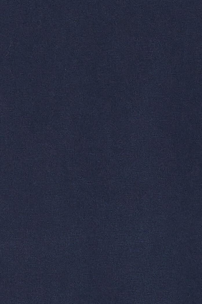 Camiseta de algodón con detalles de bordado calado, NIGHT SKY BLUE, detail image number 3