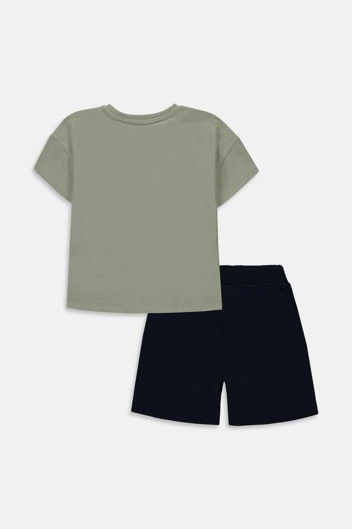 Conjunto combinado: camiseta y pantalón corto, DUSTY GREEN, detail image number 1