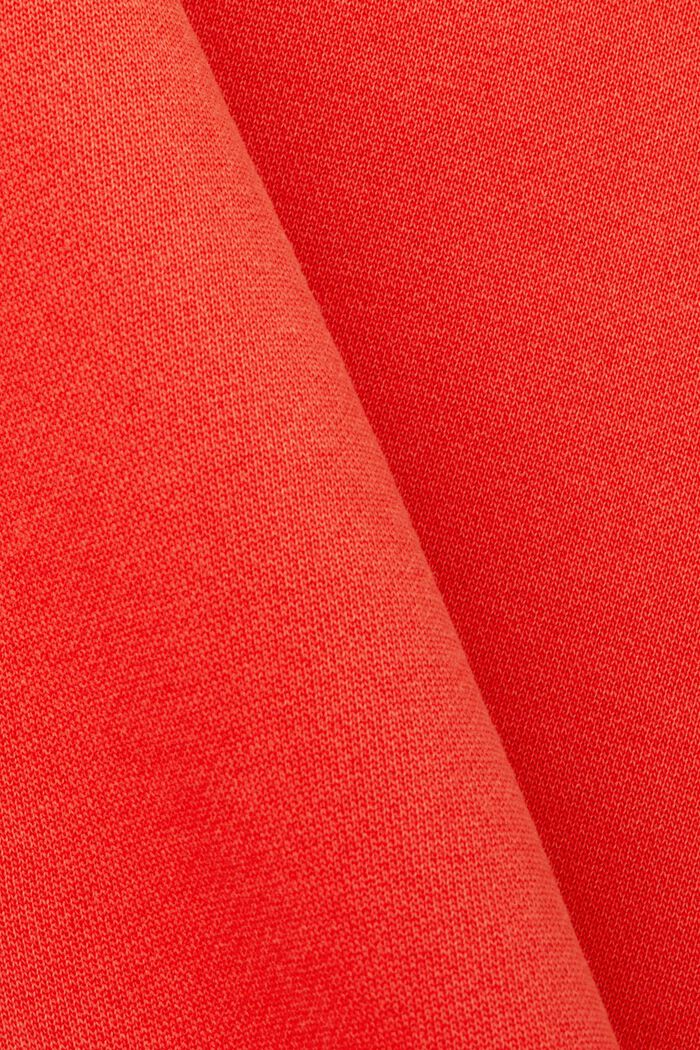 Sudadera lisa de corte normal, RED, detail image number 6