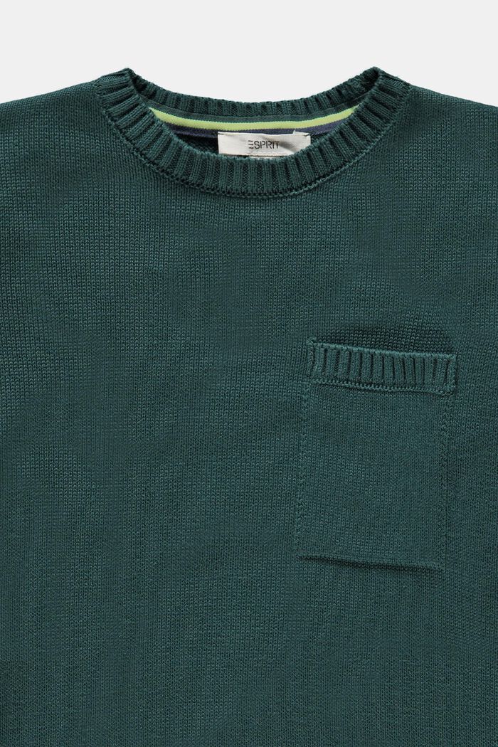 Jersey de punto con bolsillo, TEAL GREEN, detail image number 2