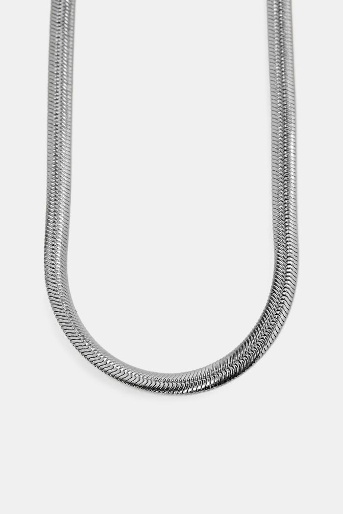 Gargantilla de piel de serpiente en plata de ley, SILVER, detail image number 1