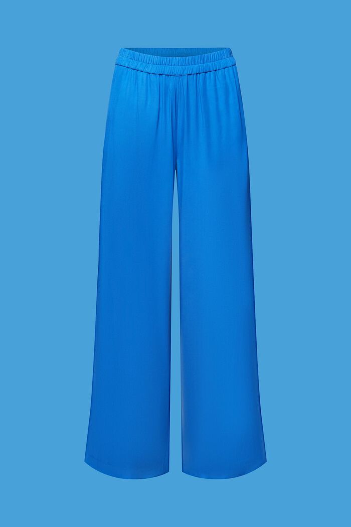Pantalones de pernera ancha, LENZING™ ECOVERO™, BRIGHT BLUE, detail image number 7