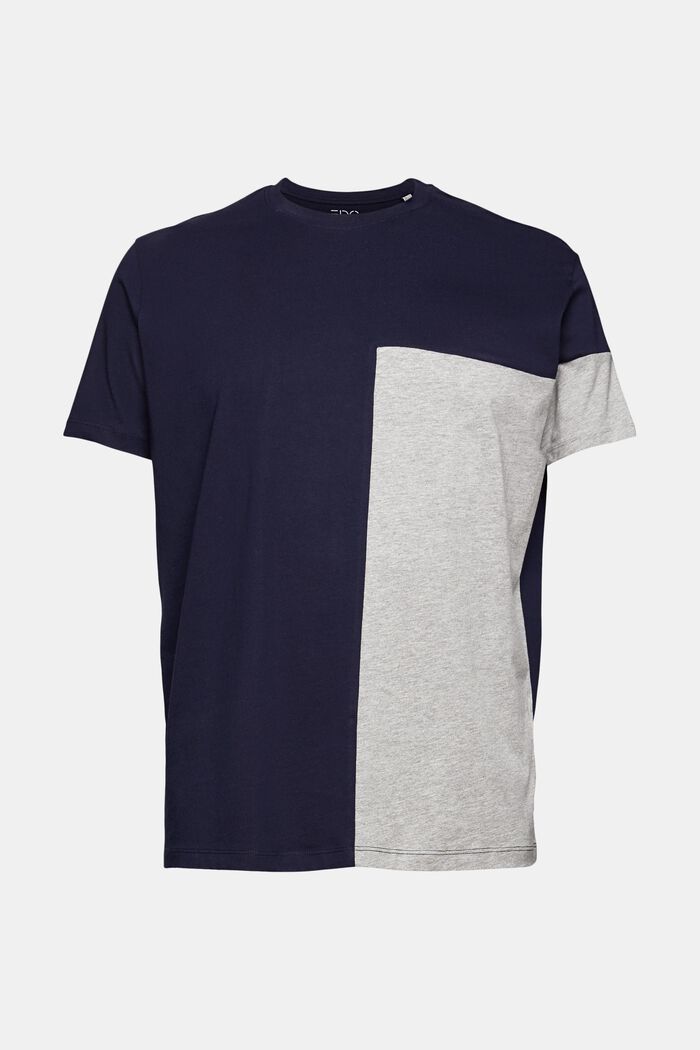 Camiseta de jersey con bloques de color, MEDIUM GREY, detail image number 6