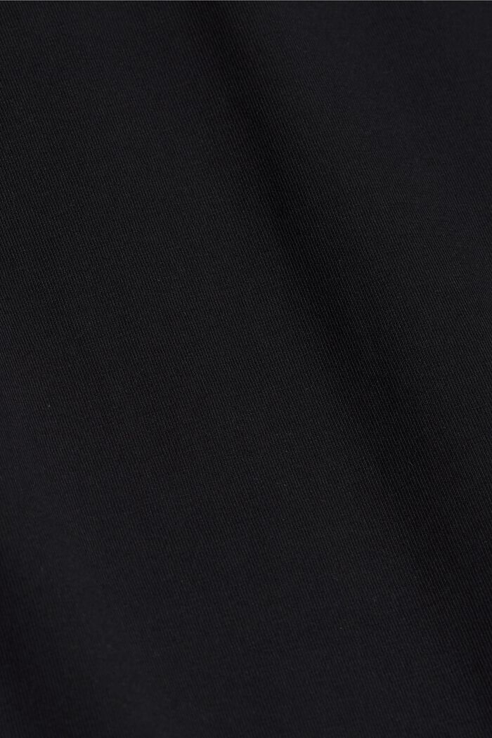 Falda midi de jersey, algodón ecológico, BLACK, detail image number 4