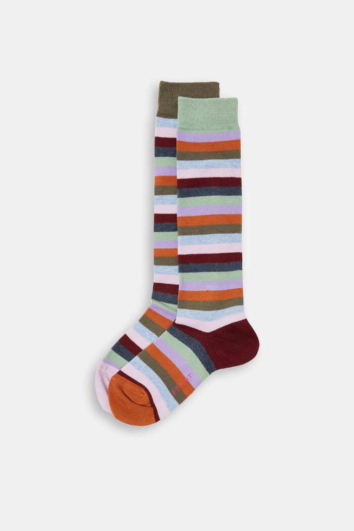 Pack de dos pares de calcetines altos, algodón ecológico, TOURMALINE, detail image number 0