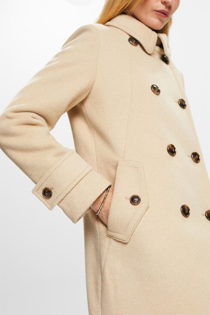 Reciclado: abrigo con lana, SAND, detail image number 2