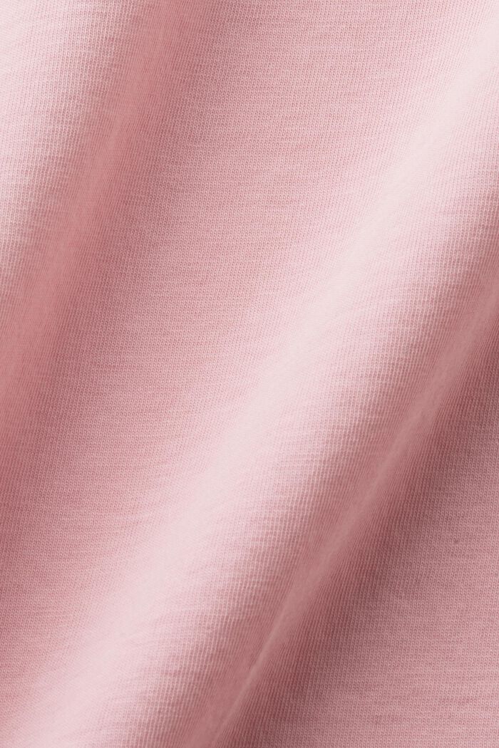 Camiseta larga, 100% algodón, PINK, detail image number 5