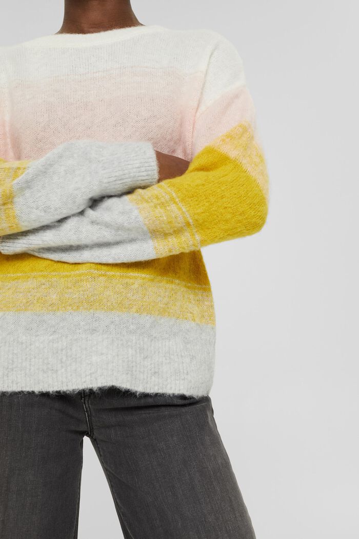 Con lana: jersey con degradación de color, PASTEL PINK, detail image number 2