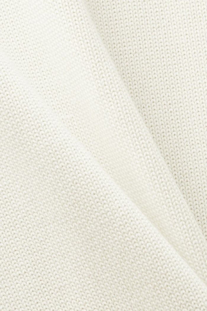 Jersey de algodón jacquard con cuello redondo, ICE, detail image number 4