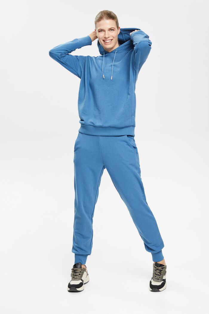 Pantalón deportivo, mezcla de algodón, GREY BLUE, detail image number 0