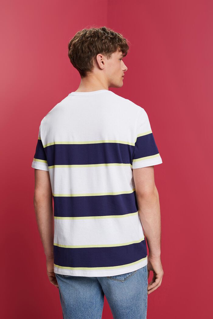 Camiseta a rayas, 100 %algodón, WHITE, detail image number 3