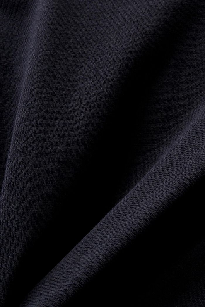 Camiseta de punto con estampado por delante, BLACK, detail image number 4