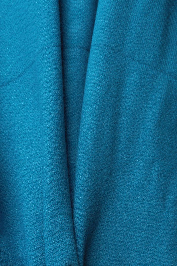 Jersey de punto con capucha, TEAL BLUE, detail image number 1