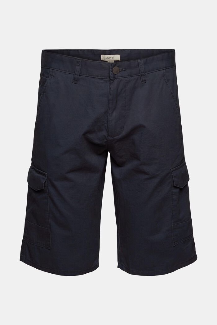Pantalones cargo cortos en 100% algodón, NAVY, detail image number 5