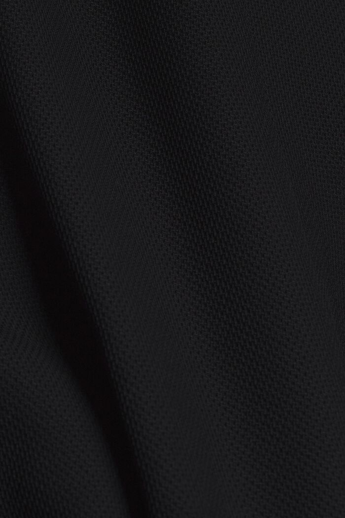 Abrigo tipo blazer con textura de piqué, BLACK, detail image number 4