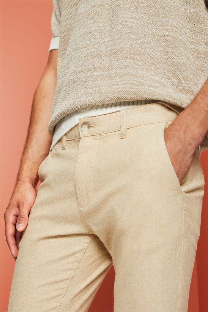 Pantalones chinos veraniegos, LIGHT BEIGE, detail image number 2