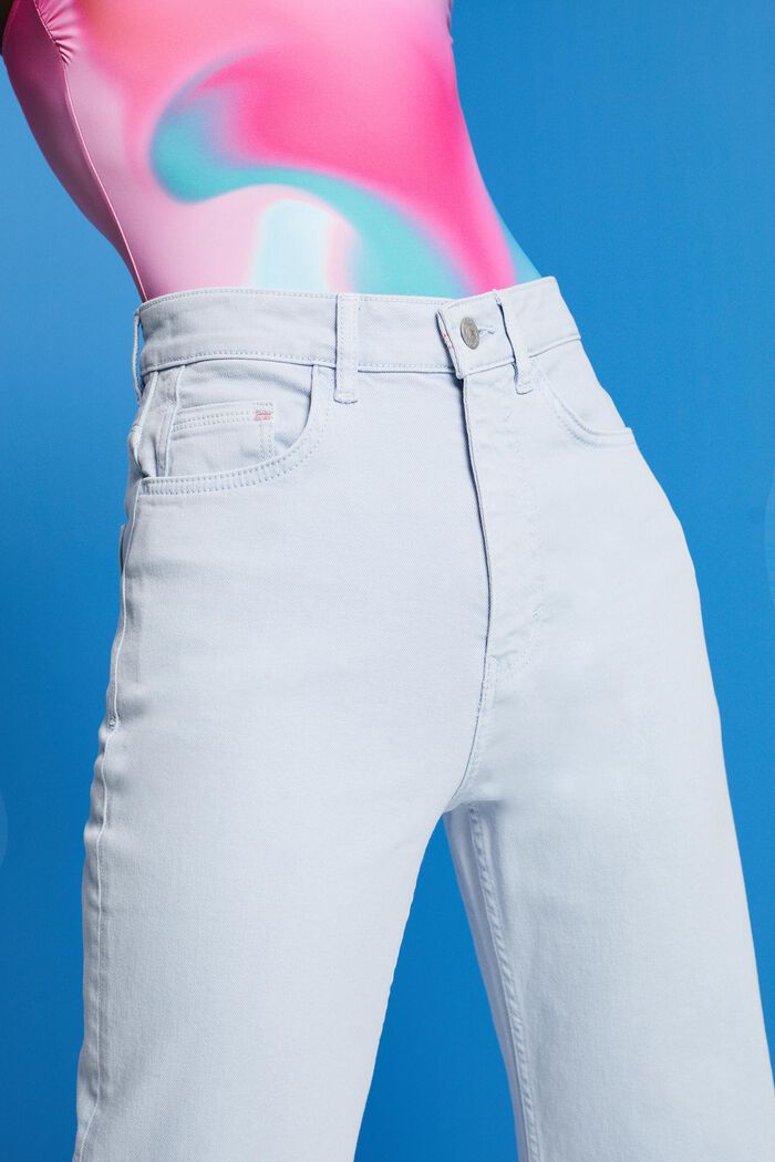 Pantalón de tiro alto con perneras rectas, LIGHT BLUE, detail image number 2