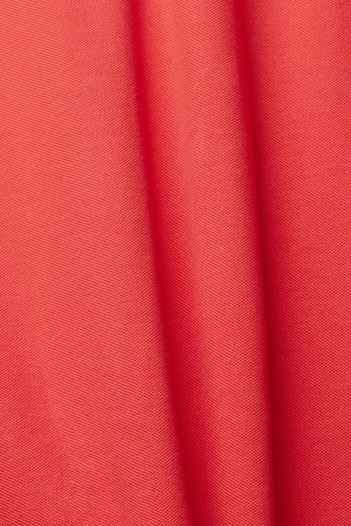 Polo en piqué de algodón, CORAL RED, detail image number 1