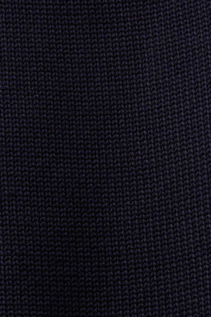 Jersey de algodón con cuello alto, NAVY, detail image number 5