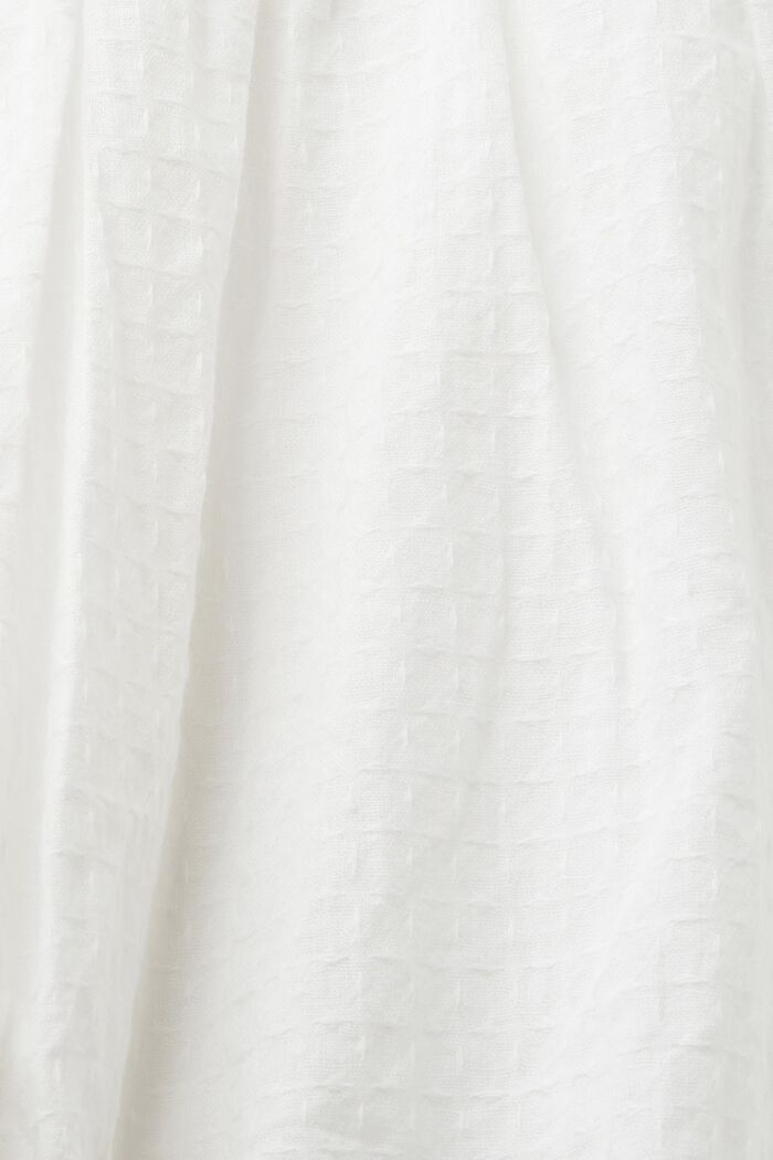 Blusa oversize, 100% algodón, WHITE, detail image number 6