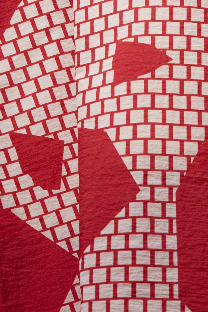 Falda midi con cordón, DARK RED, detail image number 4