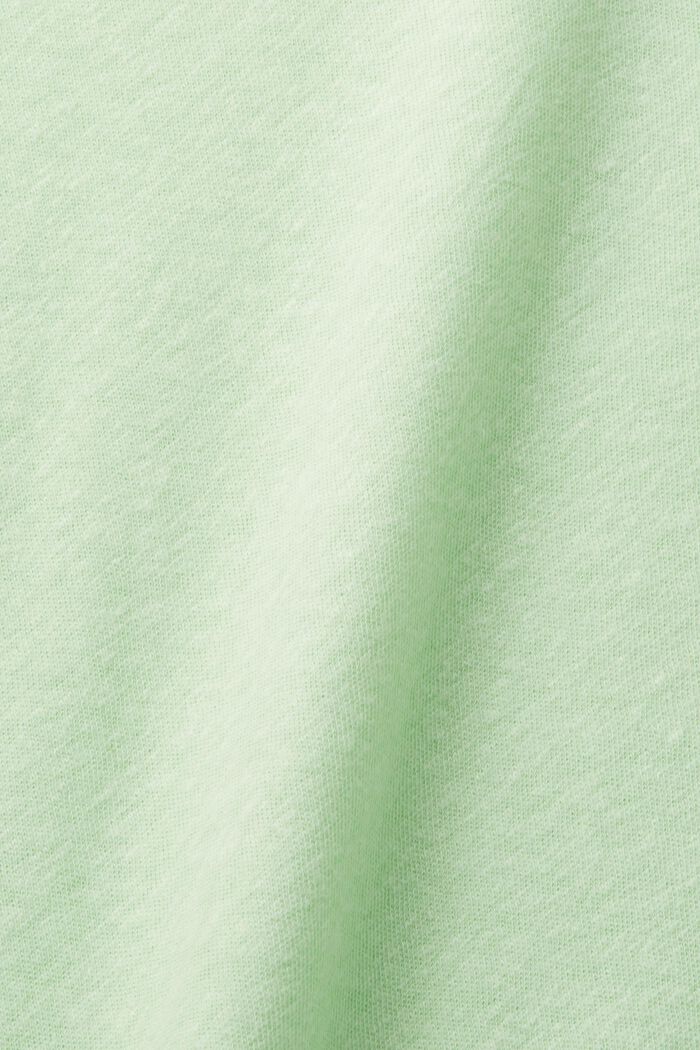 Camisa en mezcla de algodón y lino, CITRUS GREEN, detail image number 4
