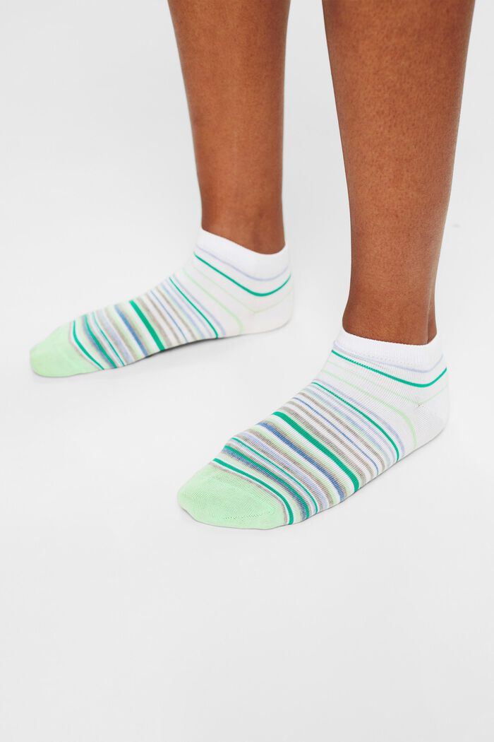 Pack de 2 pares de calcetines de algodón ecológico, GREEN/OFF WHITE, detail image number 1