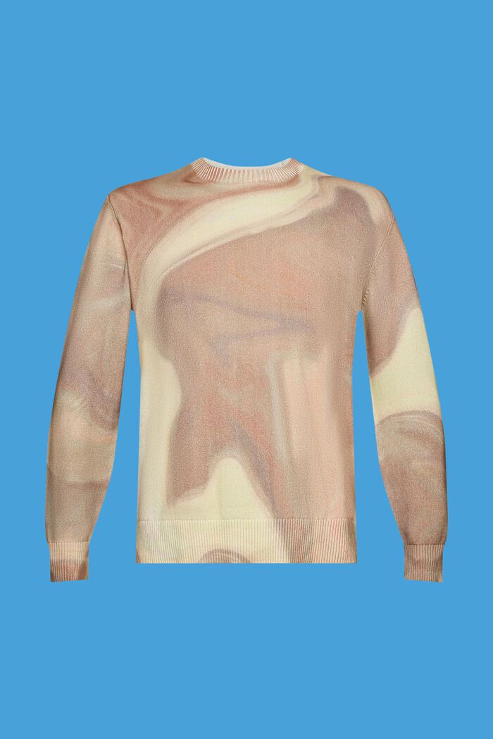 Jersey de algodón con estampado allover, LIGHT TAUPE, detail image number 6