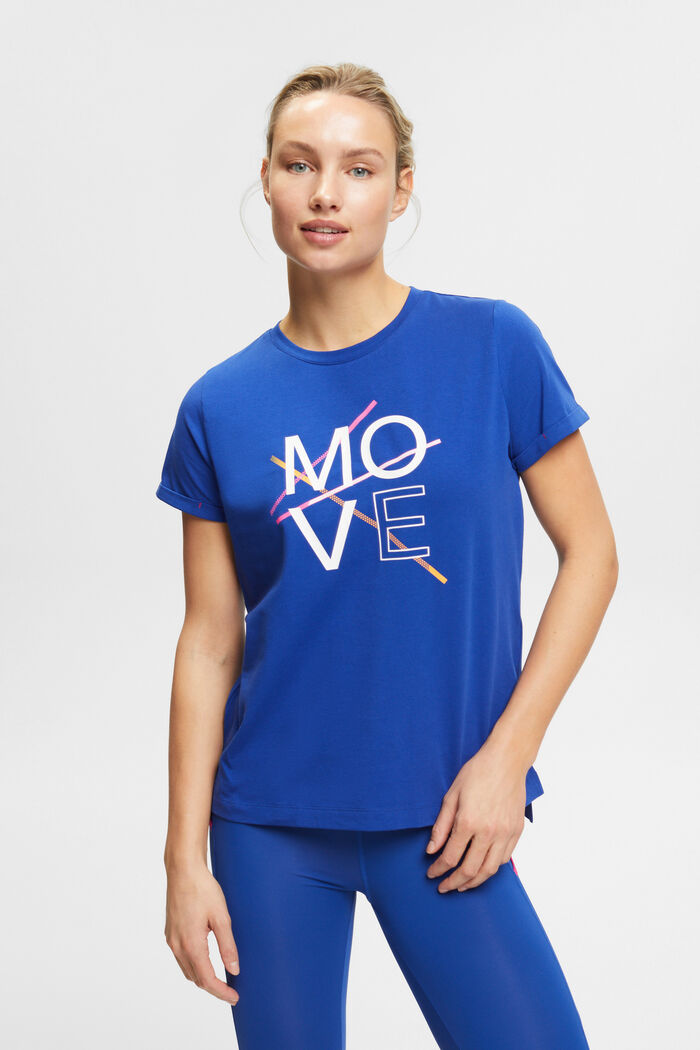 Camiseta deportiva de algodón, BRIGHT BLUE, detail image number 0