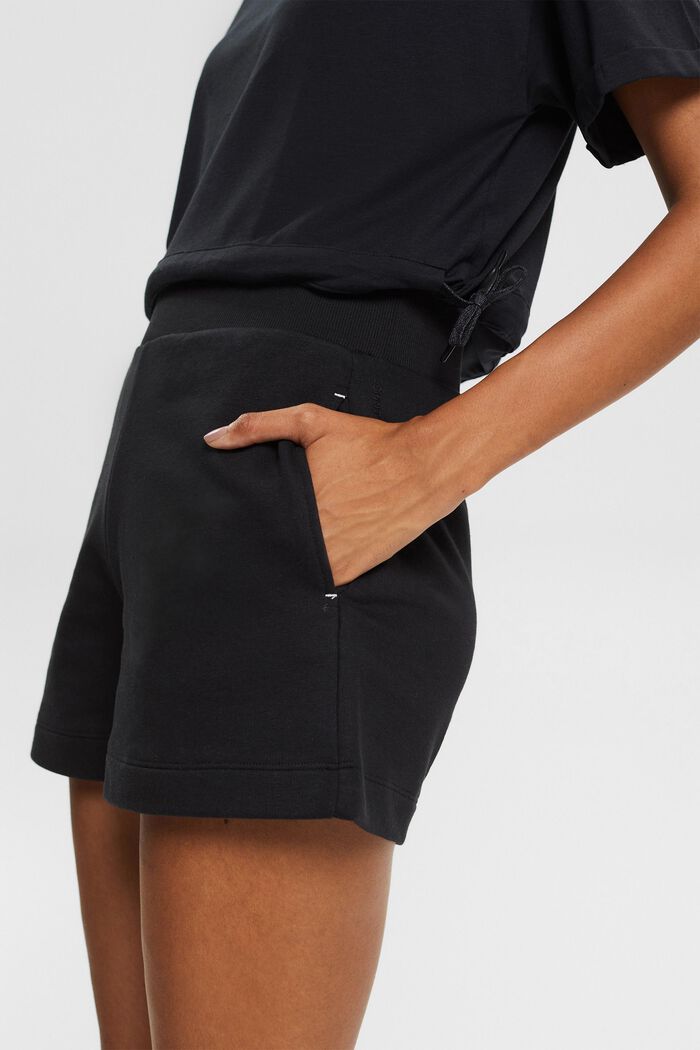 Reciclado: shorts de felpa, BLACK, detail image number 2