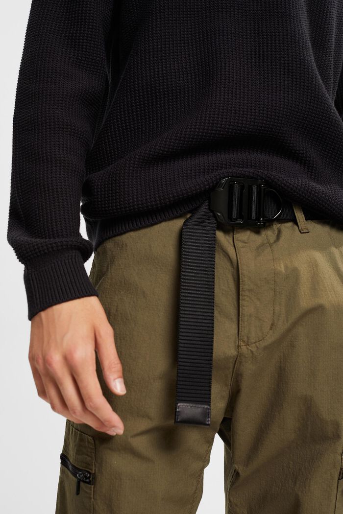 Belts non-leather, BLACK, detail image number 2