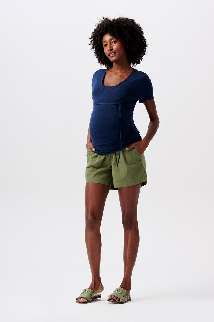 MATERNITY Shorts por debajo del vientre, OLIVE GREEN, detail image number 0