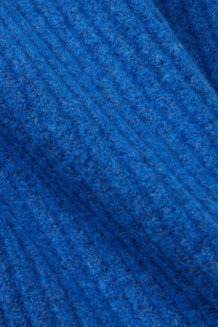 Minivestido en punto de canalé, BRIGHT BLUE, detail image number 5