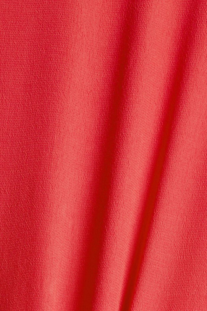 Blusa con borde de volantes, RED, detail image number 4