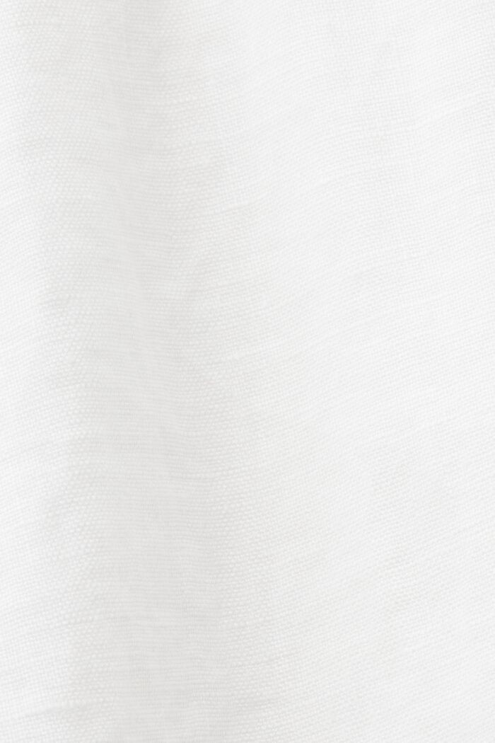 Vestido cruzado, 100 % lino, WHITE, detail image number 5