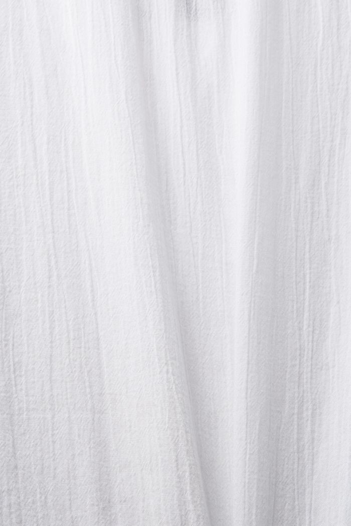 Blusa bordada de algodón, WHITE, detail image number 5