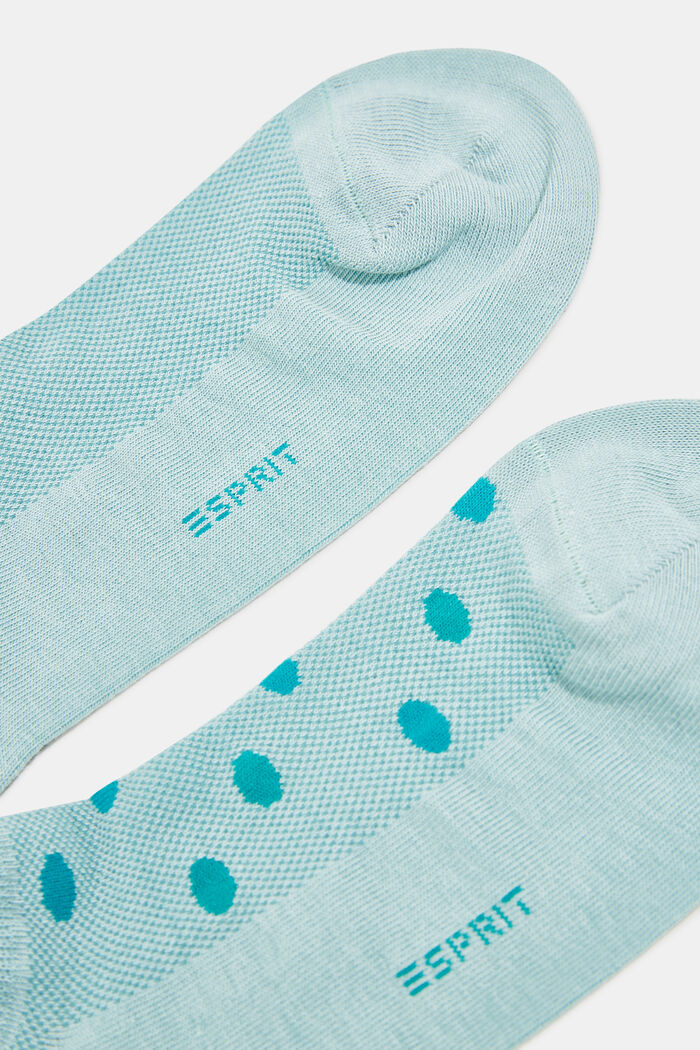 Pack de 2 pares de calcetines para deportivas con malla, algodón ecológico, BROOK GREEN, detail image number 1