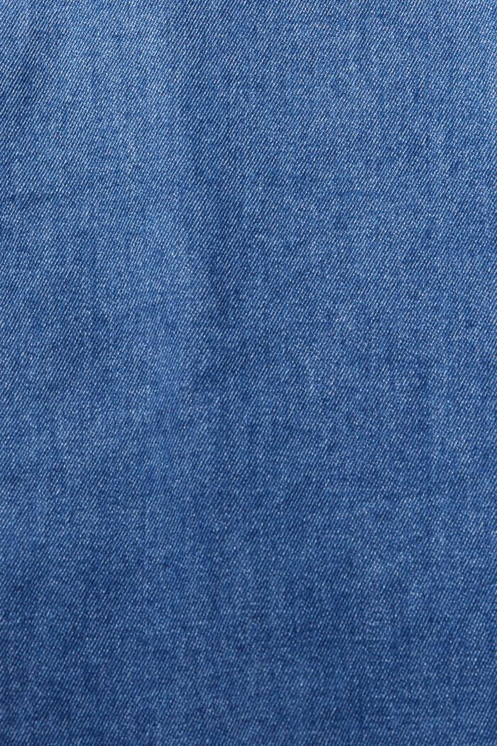 Camisa vaquera con bolsillo de parche, BLUE MEDIUM WASHED, detail image number 5