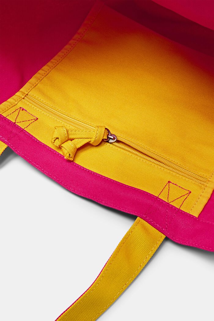 Bolso de mano de lona con logotipo, PINK FUCHSIA, detail image number 3