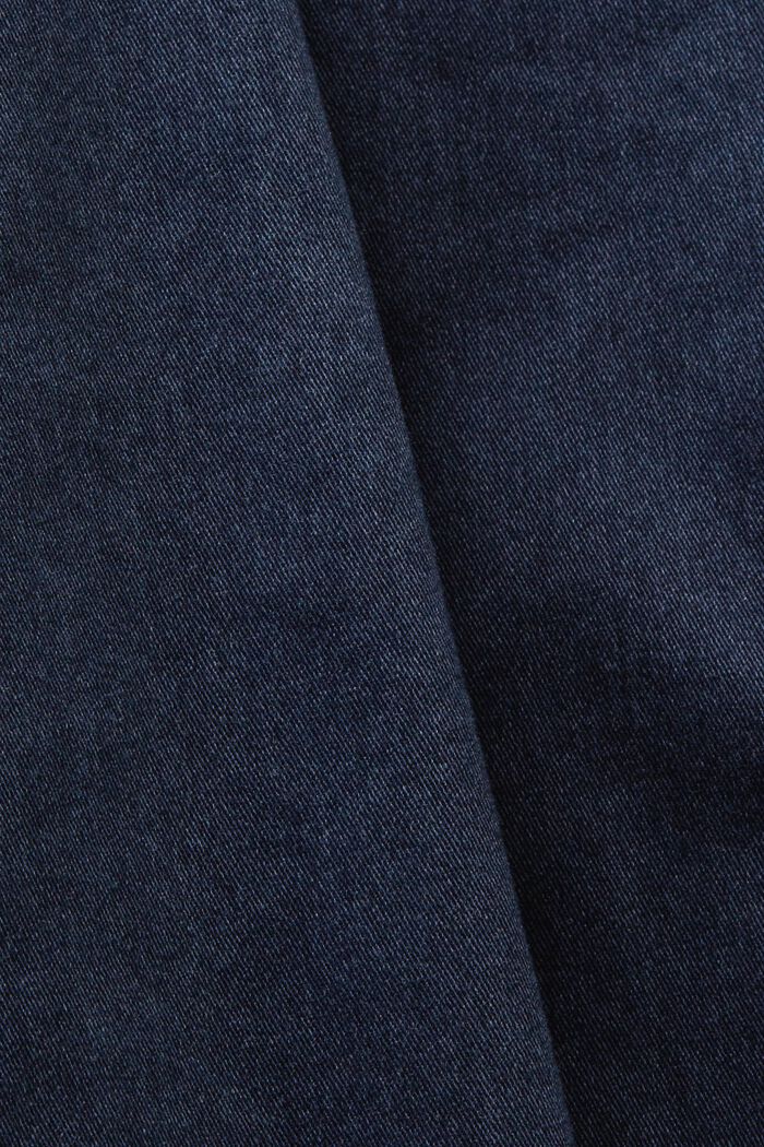 Vestido midi pichi de sarga de algodón, NAVY, detail image number 4