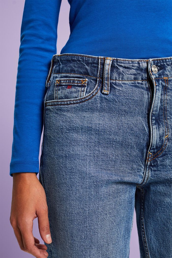 Jeans mid-rise de estilo retro, BLUE LIGHT WASHED, detail image number 3