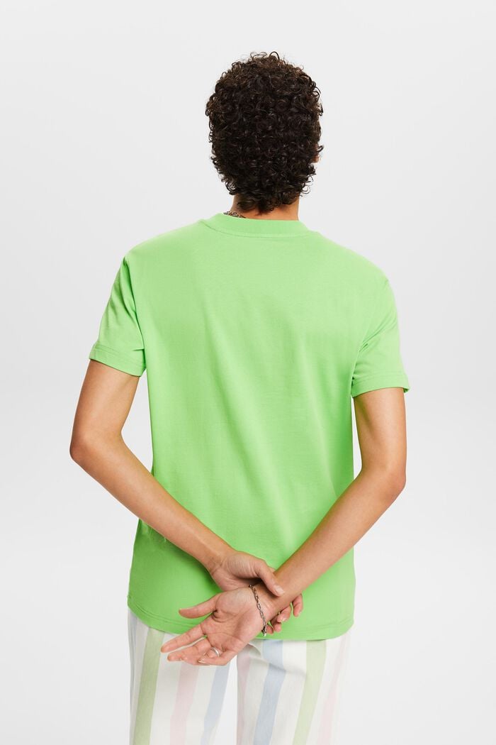 Camiseta de algodón con logotipo y cuello redondo, CITRUS GREEN, detail image number 2