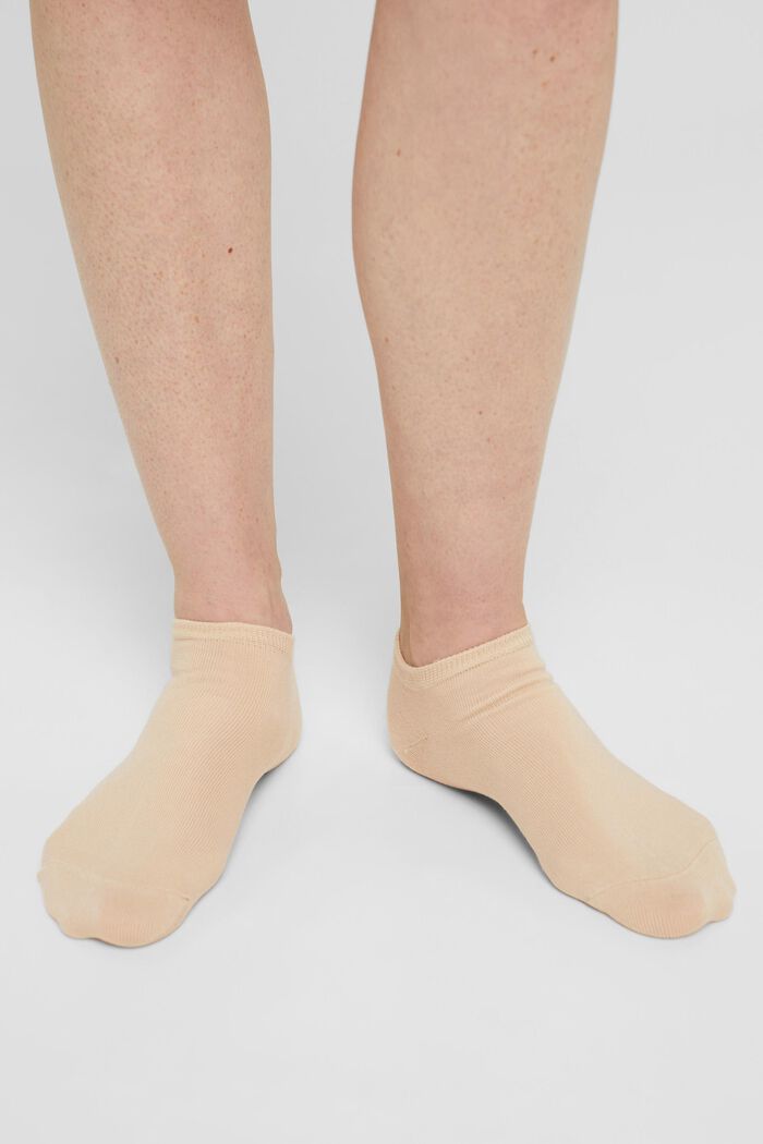 Pack de dos pares de calcetines para deportivas en mezcla de algodón ecológico
