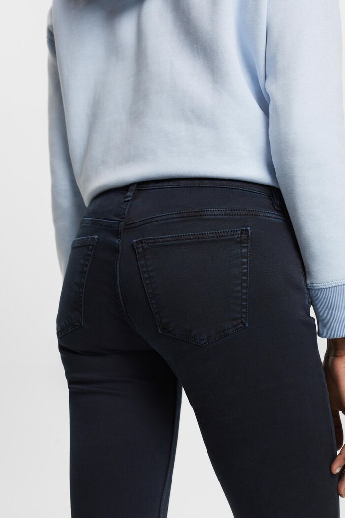 Jeans mid-rise skinny fit, NAVY, detail image number 4