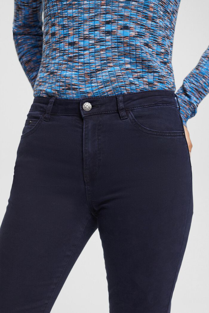 Pantalones pitillo de tiro medio, NAVY, detail image number 2