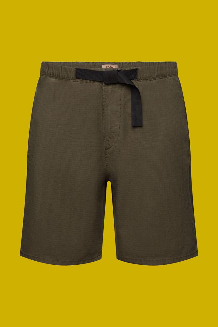 Shorts con cordón, KHAKI GREEN, detail image number 7