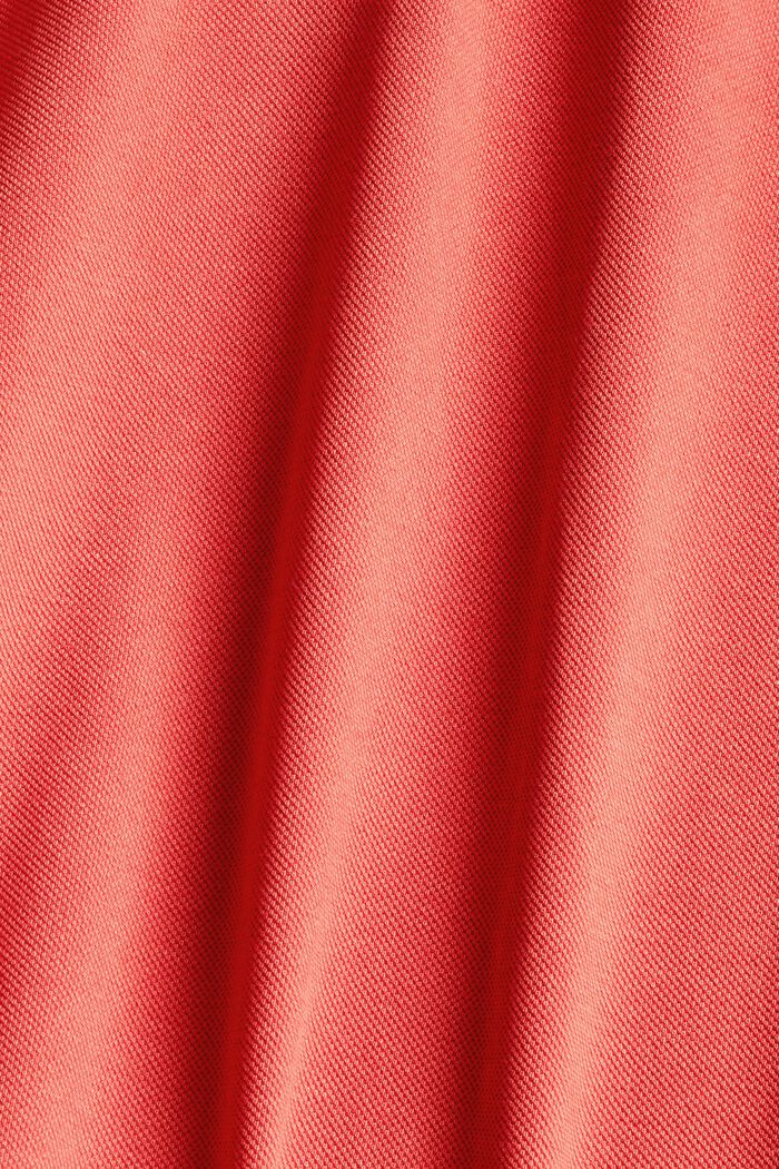 Polo en 100% algodón ecológico, RED ORANGE, detail image number 5