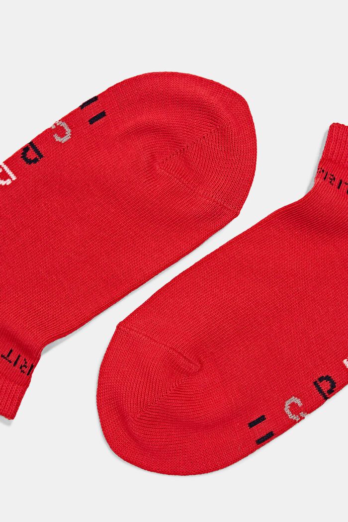 Pack de dos pares de calcetines para deportivas con logotipo, FIRE, detail image number 1