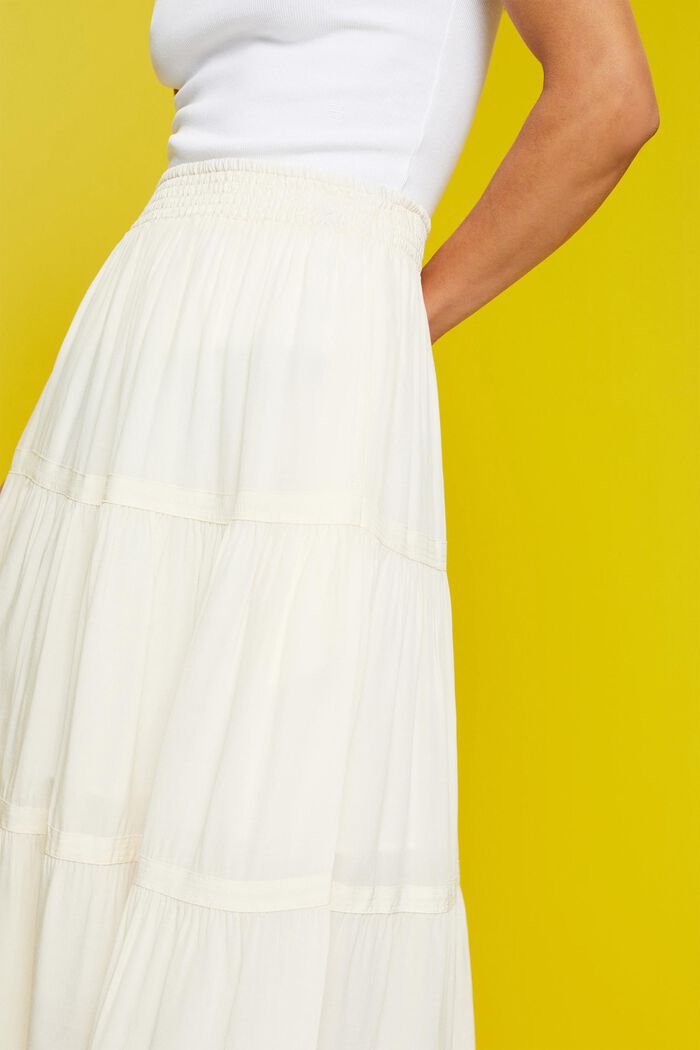 Falda midi clásica, WHITE, detail image number 2