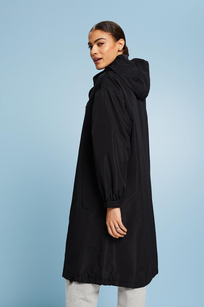 Abrigo con capucha desmontable, BLACK, detail image number 2